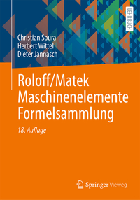 Vorderes Coverbild Roloff/Matek Maschinenelemente Formelsammlung