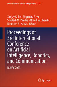 Vorderes Coverbild Proceedings of 3rd International Conference on Artificial Intelligence, Robotics, and Communication