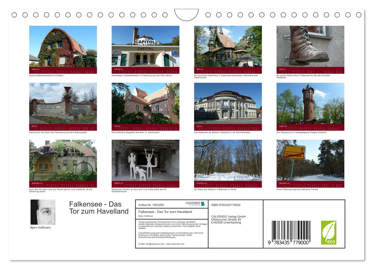 Beispielinhalt (Bild) Falkensee - Das Tor zum Havelland (Wandkalender 2025 DIN A4 quer), CALVENDO Monatskalender