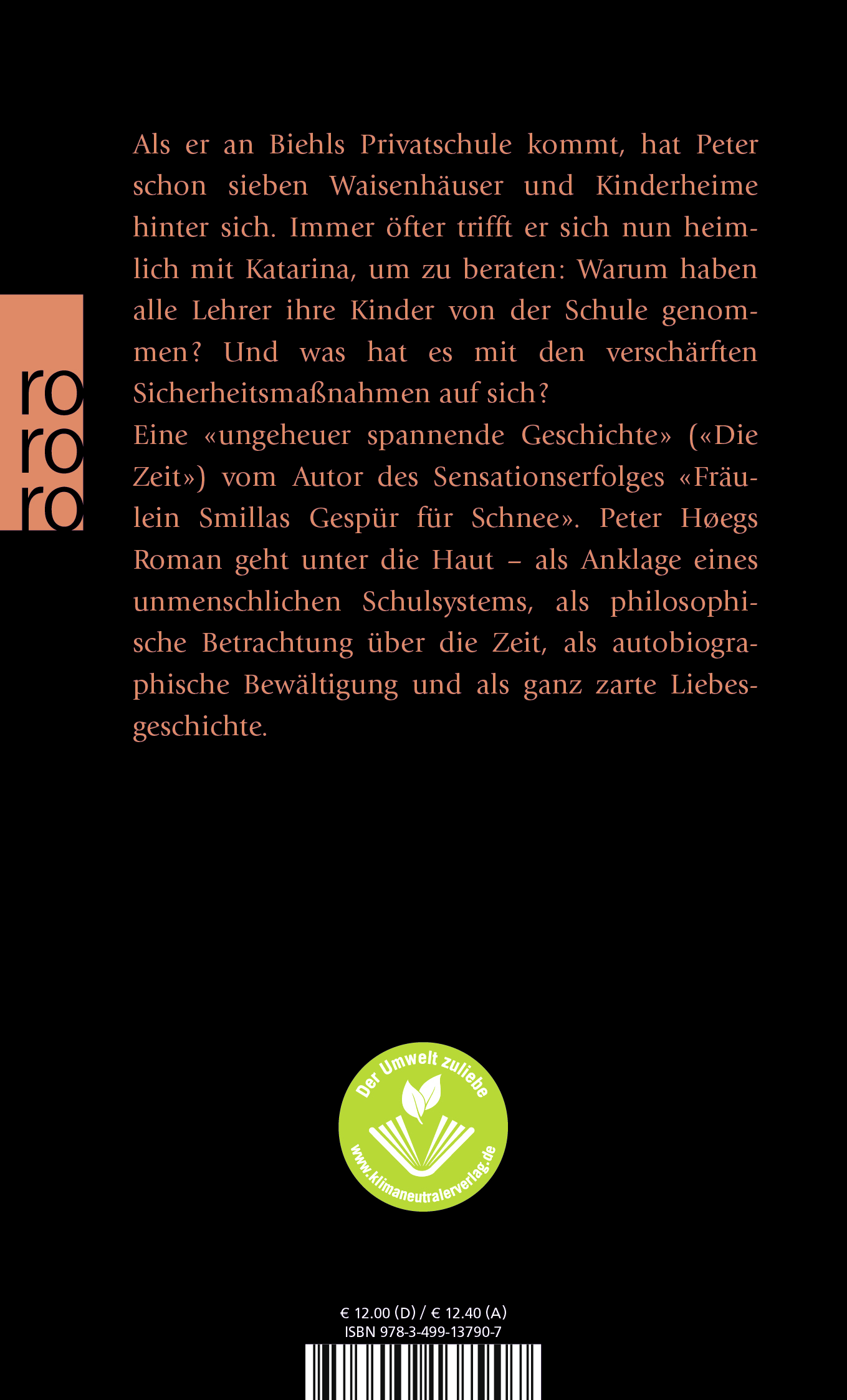 Rückseitencover Der Plan von der Abschaffung des Dunkels