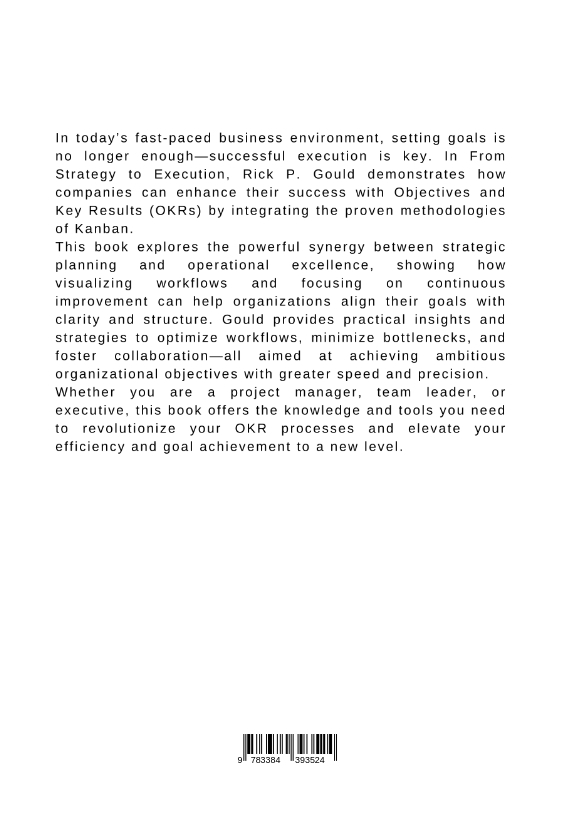 Rückseitencover From Strategy to Execution: Enhancing OKR Success with Kanban Methodologies