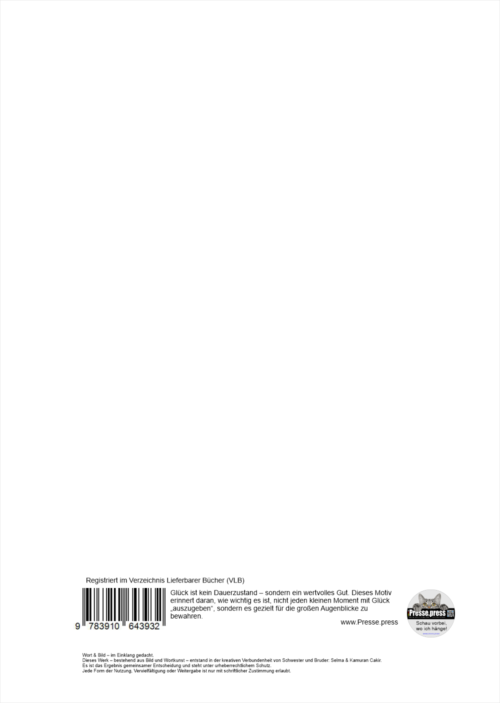 Rückseitencover Glück ist wie ein unsichtbares Tauschmittel
