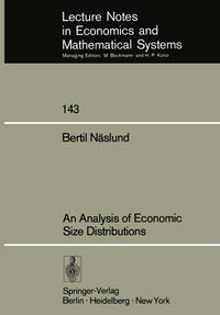 Vorderes Coverbild An Analysis of Economic Size Distributions