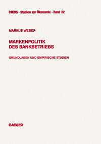 Vorderes Coverbild Markenpolitik des Bankbetriebs