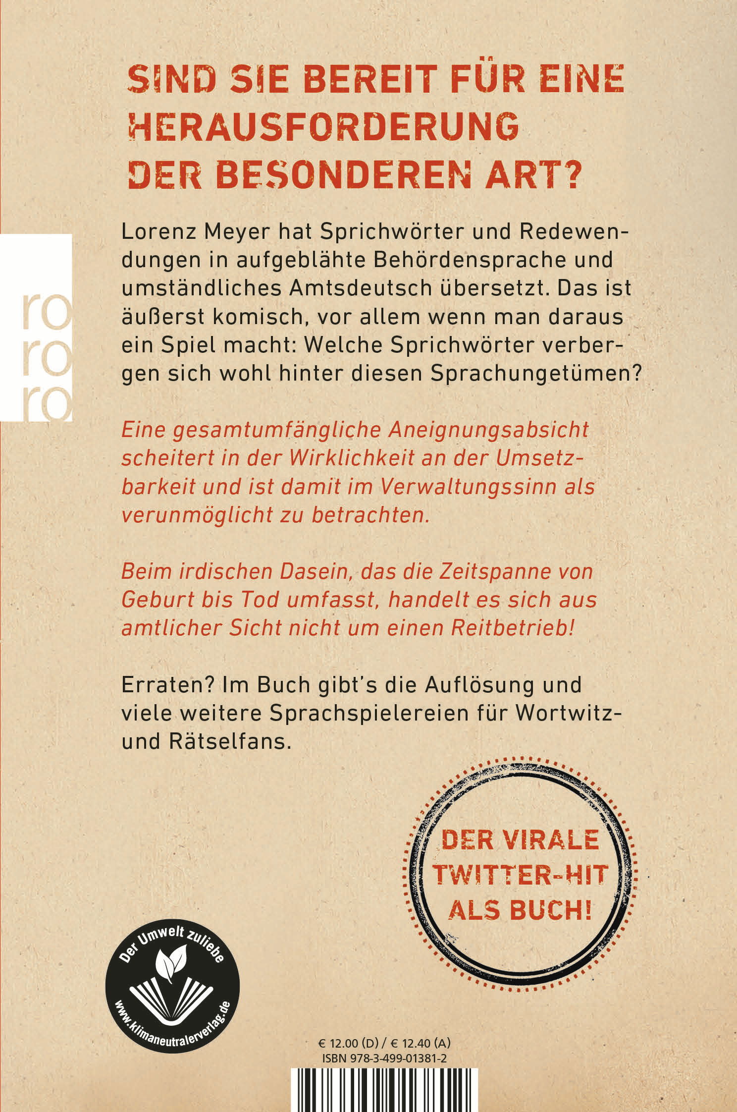 Rückseitencover Sprechen Sie Beamtendeutsch?