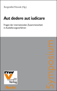 Vorderes Coverbild Aut dedere aut iudicare