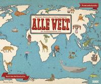 Vorderes Coverbild DUMONT - Alle Welt 2025 Wandkalender, 60x50cm, Kalender mit zwölf Landkarten aus dem Bilderbuch-Bestseller des Moritz Verlags, dekorativ und informativ