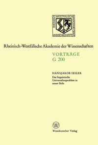 Vorderes Coverbild Das linguistische Universalienproblem in neuer Sicht
