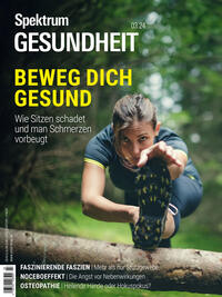 Vorderes Coverbild Spektrum Gesundheit 3/2024 - Beweg Dich gesund