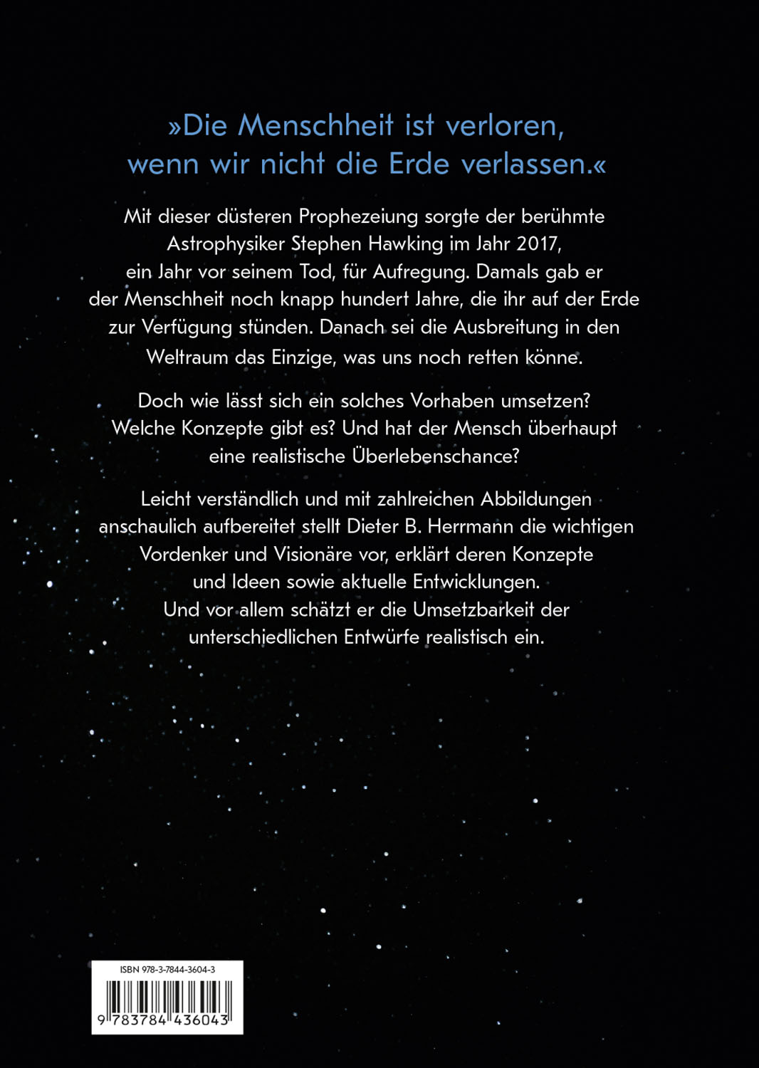 Rückseitencover Erde an Mars
