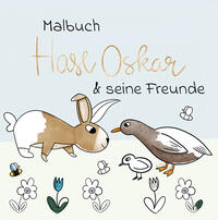 Vorderes Coverbild Malbuch Hase Oskar und seine Freunde