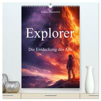 Vorderes Coverbild Explorer - Die Entdeckung des Alls (hochwertiger Premium Wandkalender 2025 DIN A2 hoch), Kunstdruck in Hochglanz