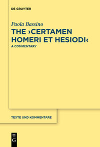 Vorderes Coverbild The ›Certamen Homeri et Hesiodi‹
