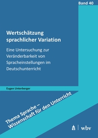 Vorderes Coverbild Wertschätzung sprachlicher Variation