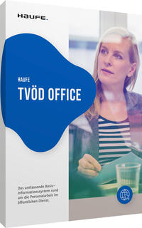 Vorderes Coverbild Haufe TVöD Office für die Verwaltung
