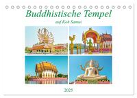 Vorderes Coverbild Buddhistische Tempel auf Koh Samui (Tischkalender 2025 DIN A5 quer), CALVENDO Monatskalender