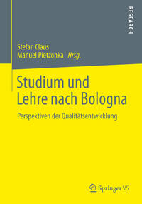 Vorderes Coverbild Studium und Lehre nach Bologna