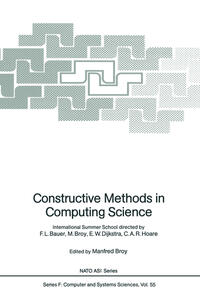 Vorderes Coverbild Constructive Methods in Computing Science