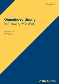 Vorderes Coverbild Gemeindeordnung Schleswig-Holstein