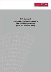 Vorderes Coverbild IDW Standard: Principles for the Performance of Business Valuations