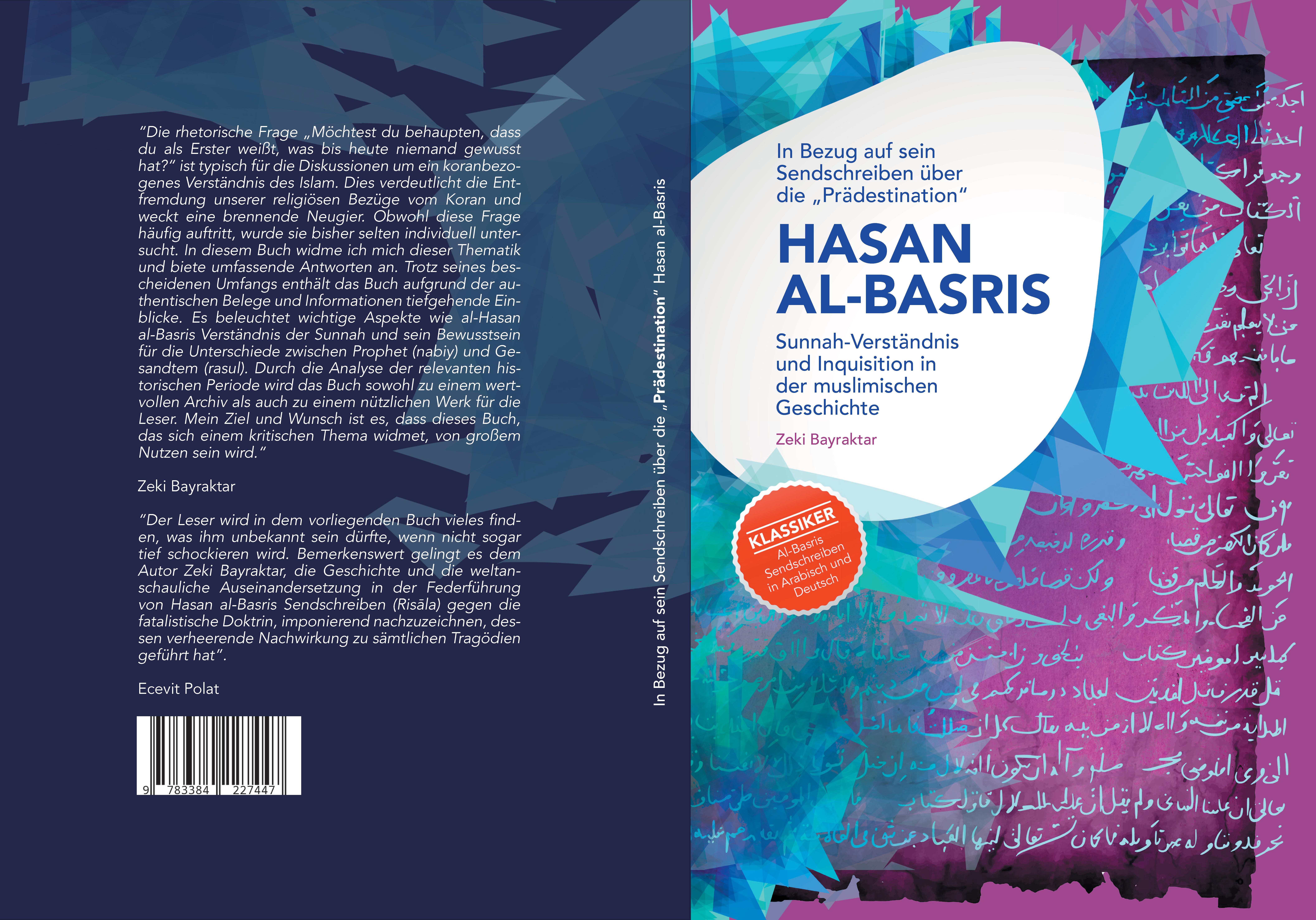 Gesamtes Coverbild In Bezug auf sein Sendschreiben über die "Prädestination" Hasan Al-Basris