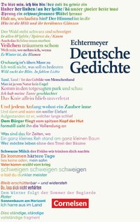 Vorderes Coverbild Echtermeyer: Deutsche Gedichte - Von den Anfängen bis zur Gegenwart - Jubiläumsausgabe