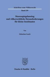 Vorderes Coverbild Meeresspiegelanstieg und völkerrechtliche Herausforderungen für kleine Inselstaaten.