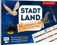 Vorderes Coverbild Stadt, Land, ... Das inoffizielle Spiel für Potter-Fans – Der Quiz-Block für alle Fans von Harry Potter und magischen Welten