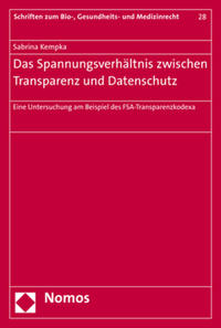 Vorderes Coverbild Das Spannungsverhältnis zwischen Transparenz und Datenschutz