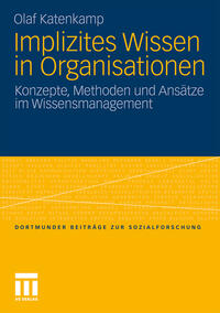 Vorderes Coverbild Implizites Wissen in Organisationen