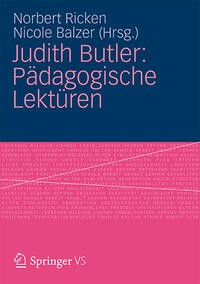 Vorderes Coverbild Judith Butler: Pädagogische Lektüren
