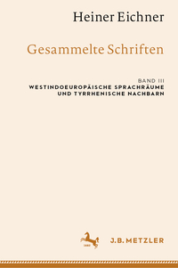 Vorderes Coverbild Heiner Eichner: Gesammelte Schriften