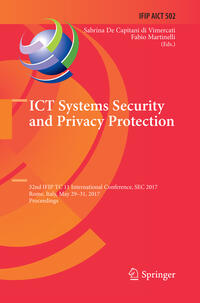 Vorderes Coverbild ICT Systems Security and Privacy Protection