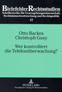 Vorderes Coverbild Wer kontrolliert die Telefonüberwachung?