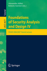 Vorderes Coverbild Foundations of Security Analysis and Design