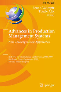 Vorderes Coverbild Advances in Production Management Systems: New Challenges, New Approaches