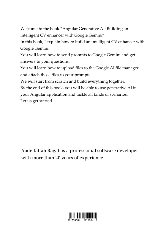 Rückseitencover Angular Generative AI
