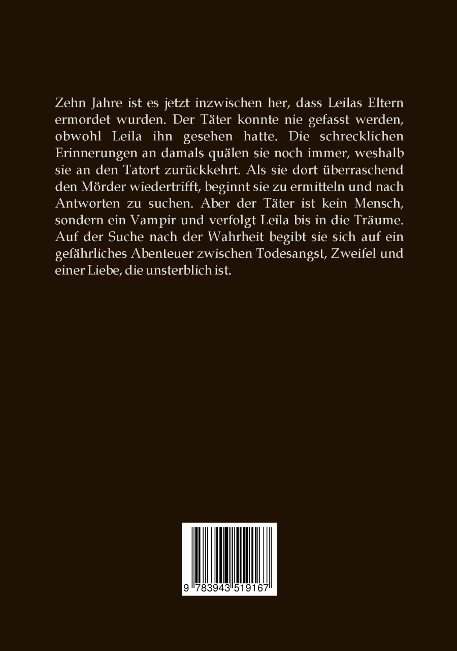 Rückseitencover Jared - Vampir meiner Träume
