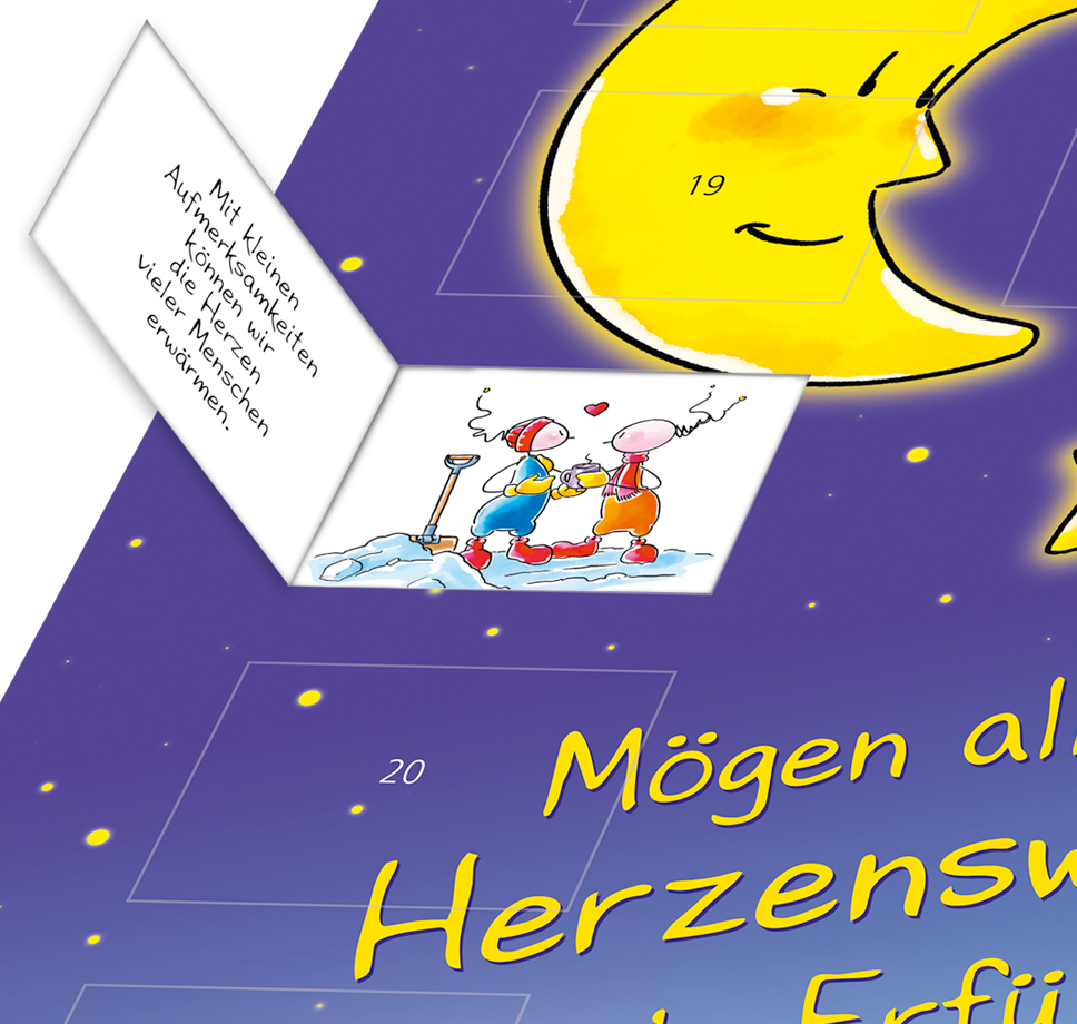 Beispielinhalt (Bild) Oups Adventkalender 2022