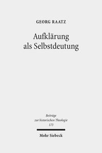 Vorderes Coverbild Aufklärung als Selbstdeutung