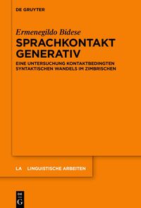 Vorderes Coverbild Sprachkontakt generativ