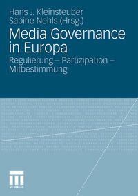 Vorderes Coverbild Media Governance in Europa