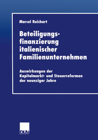 Vorderes Coverbild Beteiligungsfinanzierung italienischer Familienunternehmen