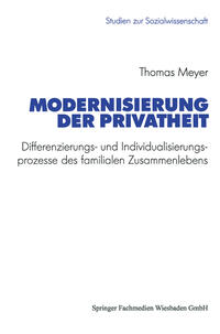 Vorderes Coverbild Modernisierung der Privatheit
