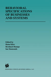 Vorderes Coverbild Behavioral Specifications of Businesses and Systems