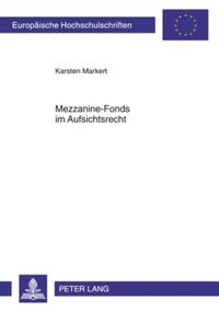 Vorderes Coverbild Mezzanine-Fonds im Aufsichtsrecht