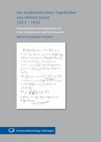 Vorderes Coverbild Die mathematischen Tagebücher von Helmut Hasse 1923-1935
