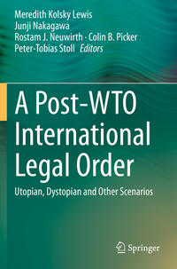 Vorderes Coverbild A Post-WTO International Legal Order