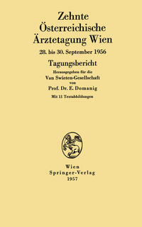 Vorderes Coverbild Zehnte Österreichische Ärztetagung Wien