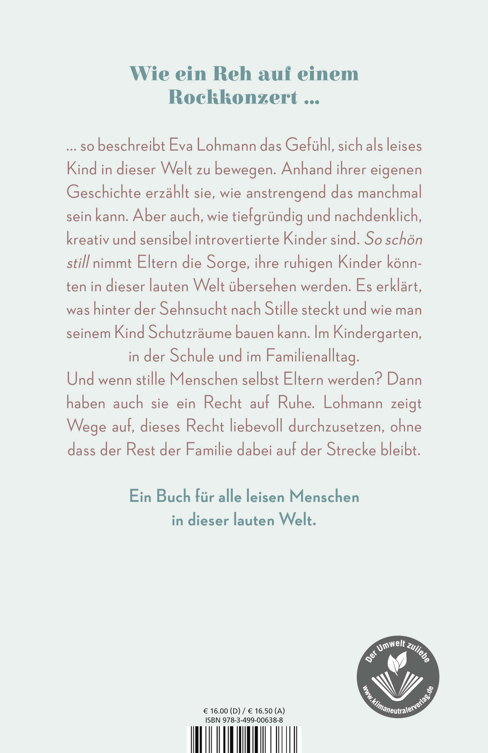 Rückseitencover So schön still